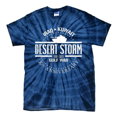 Desert Storm 30th Anniversary 1991 Gulf War Veteran Military Tie-Dye T-Shirt