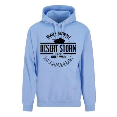 Desert Storm 30th Anniversary 1991 Gulf War Veteran Military Unisex Surf Hoodie