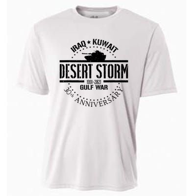 Desert Storm 30th Anniversary 1991 Gulf War Veteran Military Cooling Performance Crew T-Shirt