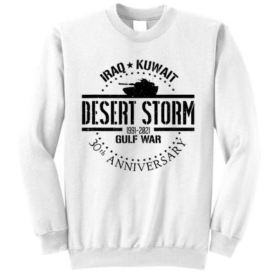 Desert Storm 30th Anniversary 1991 Gulf War Veteran Military Sweatshirt