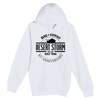 Desert Storm 30th Anniversary 1991 Gulf War Veteran Military Premium Pullover Hoodie