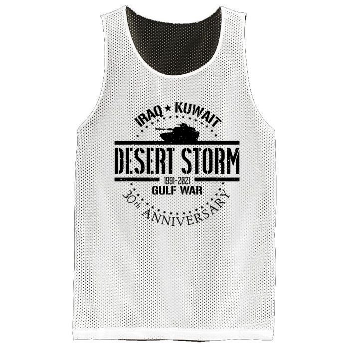 Desert Storm 30th Anniversary 1991 Gulf War Veteran Military Mesh Reversible Basketball Jersey Tank