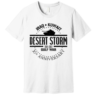 Desert Storm 30th Anniversary 1991 Gulf War Veteran Military Premium T-Shirt