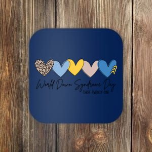 Down Syndrome 321 Day Down Syndrome Trisomy 21 Extra Chromosome Coaster