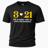 Down Syndrome 3:21 Life Is Better Extra Chromosome Cooling Performance Crew T-Shirt