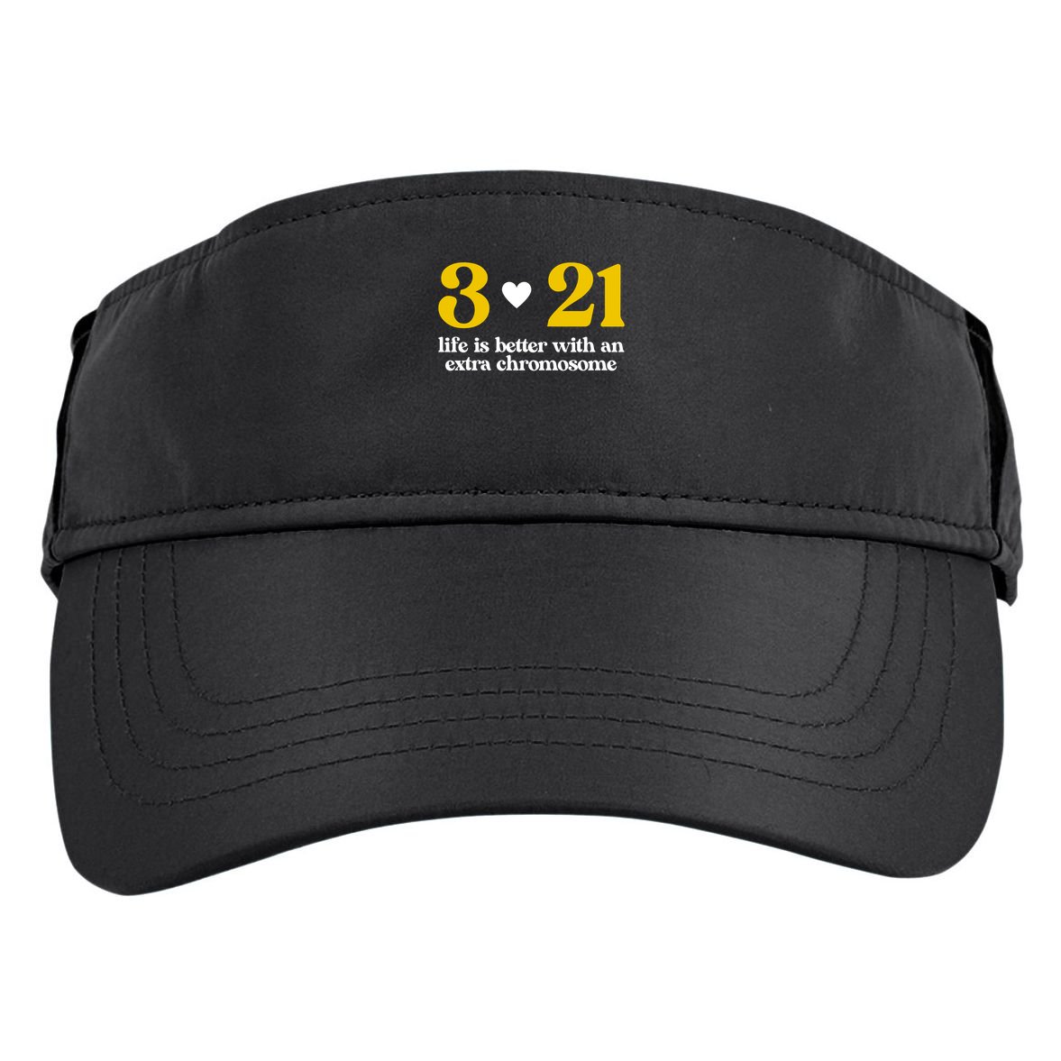 Down Syndrome 3:21 Life Is Better Extra Chromosome Adult Drive Performance Visor