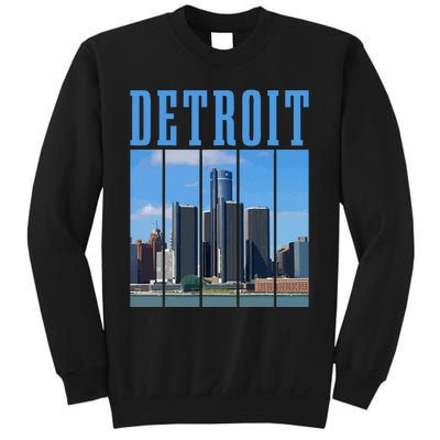 Detroit Skyline 313 Michigan Vintage Pride Sweatshirt