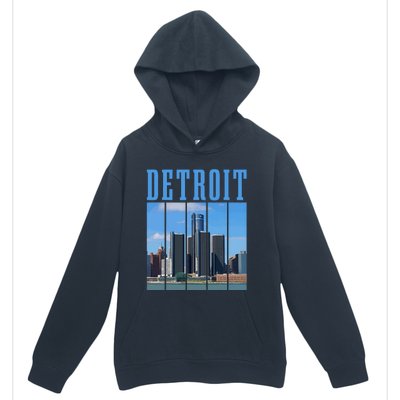 Detroit Skyline 313 Michigan Vintage Pride Urban Pullover Hoodie