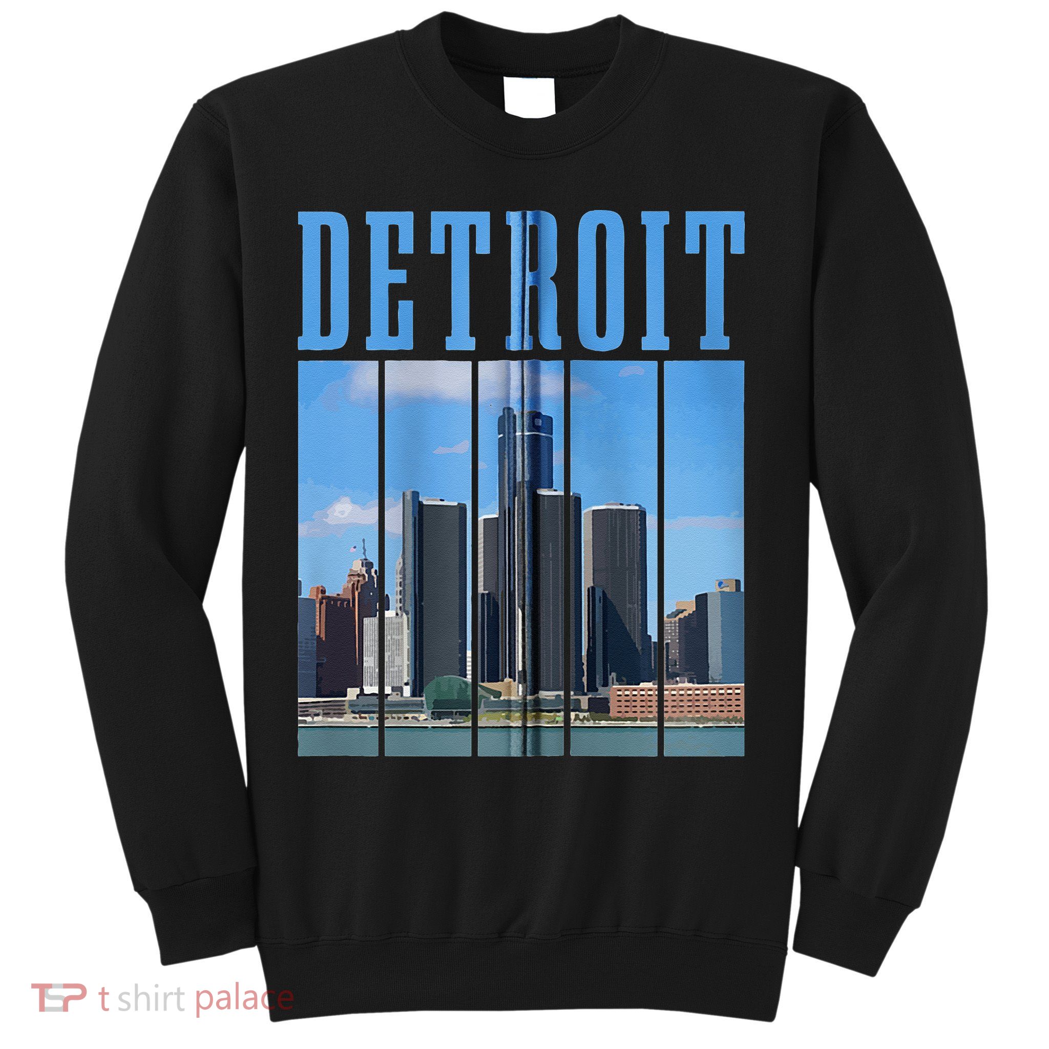 Detroit Skyline 313 Michigan Vintage Pride Sweatshirt