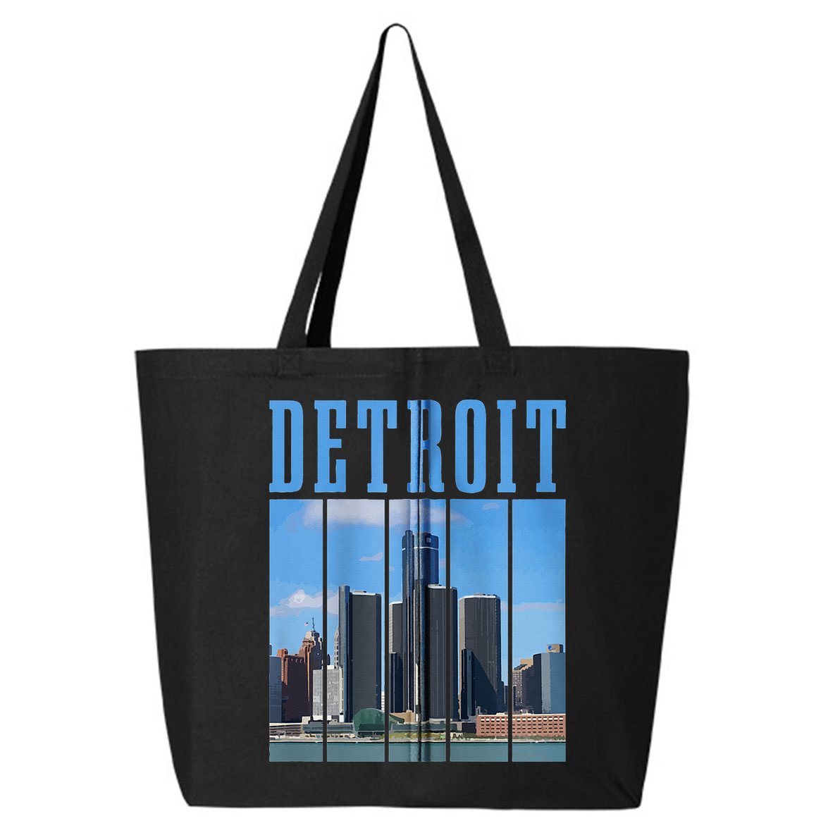 Detroit Skyline 313 Michigan Vintage Pride 25L Jumbo Tote