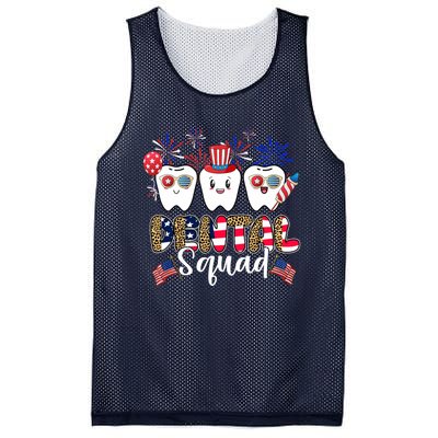 Dental Squad 4th of July America Flag Patriotic Dentist Mesh Reversible Basketball Jersey Tank