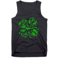 Dinosaur Shamrock 4 Leaf Clover St Patricks Day Tank Top