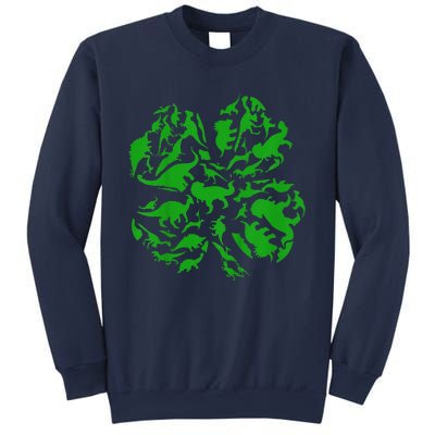 Dinosaur Shamrock 4 Leaf Clover St Patricks Day Sweatshirt