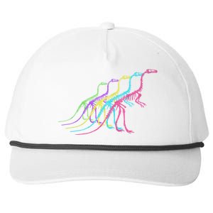 Dinosaur Skeleton 80S Colors 1980S Gift Snapback Five-Panel Rope Hat