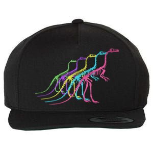 Dinosaur Skeleton 80S Colors 1980S Gift Wool Snapback Cap