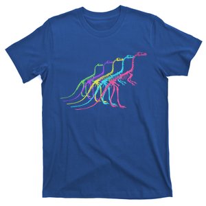 Dinosaur Skeleton 80S Colors 1980S Gift T-Shirt