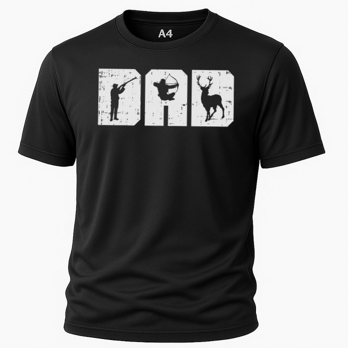 Dad Shooting Archery Deer Archer Bow Hunting Hunter Men Gift Cooling Performance Crew T-Shirt