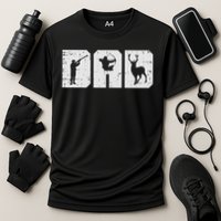 Dad Shooting Archery Deer Archer Bow Hunting Hunter Men Gift Cooling Performance Crew T-Shirt