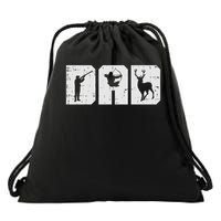 Dad Shooting Archery Deer Archer Bow Hunting Hunter Men Gift Drawstring Bag