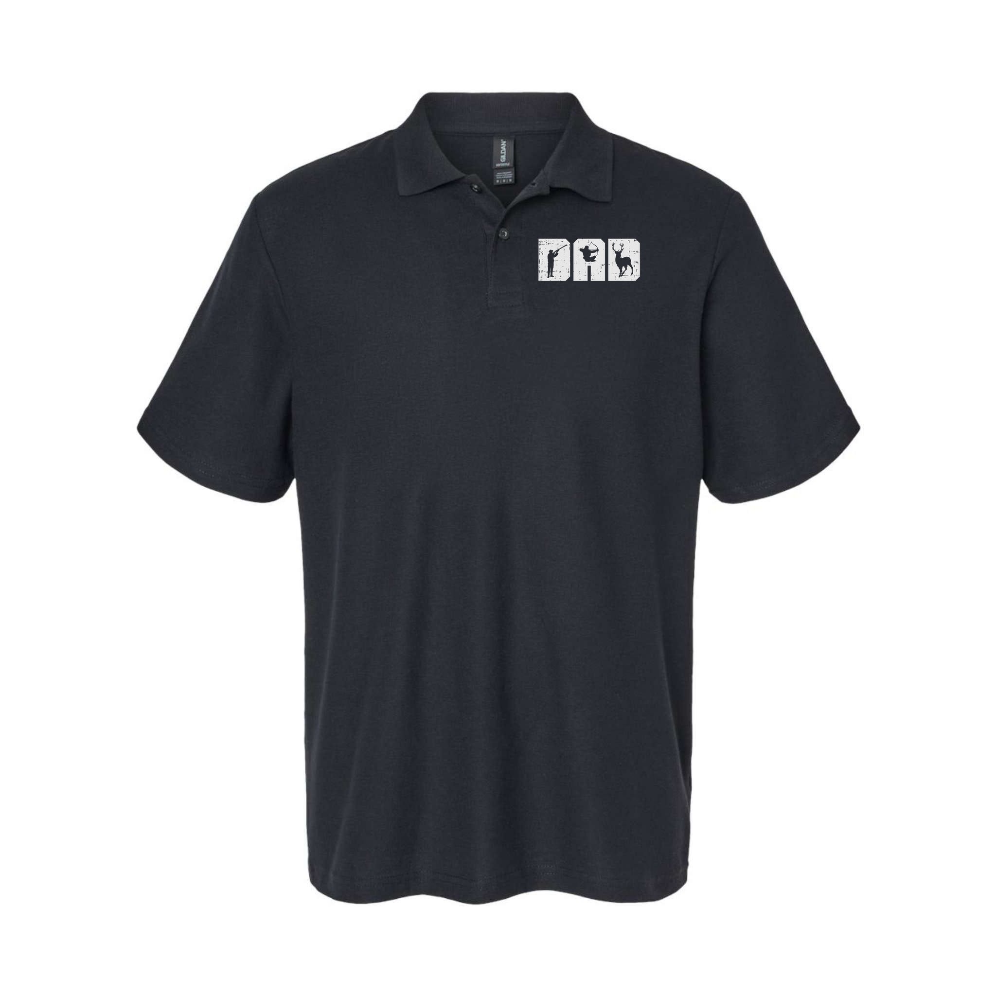 Dad Shooting Archery Deer Archer Bow Hunting Hunter Men Gift Polo