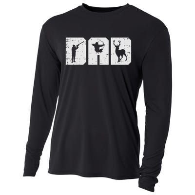 Dad Shooting Archery Deer Archer Bow Hunting Hunter Men Gift Cooling Performance Long Sleeve Crew