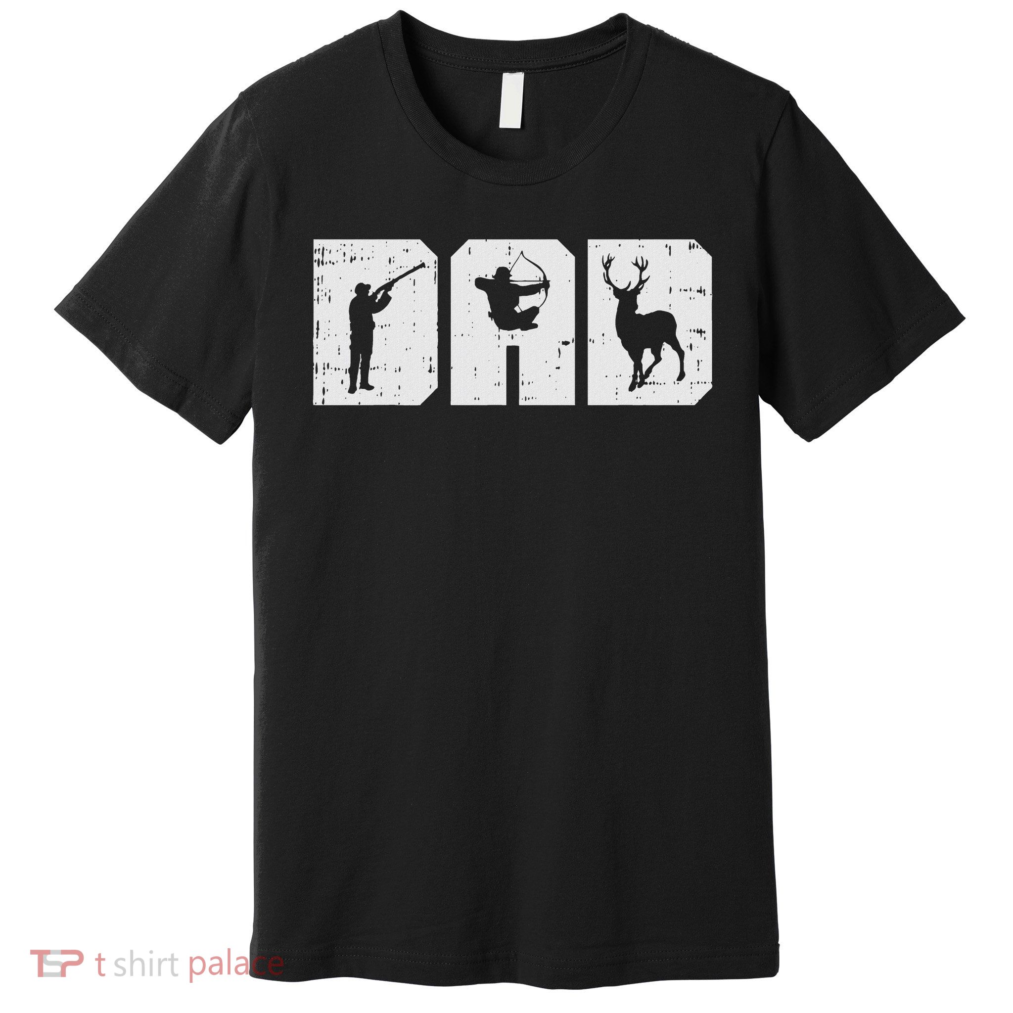 Dad Shooting Archery Deer Archer Bow Hunting Hunter Men Gift Premium T-Shirt