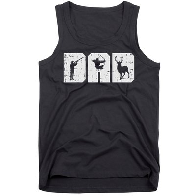 Dad Shooting Archery Deer Archer Bow Hunting Hunter Men Gift Tank Top