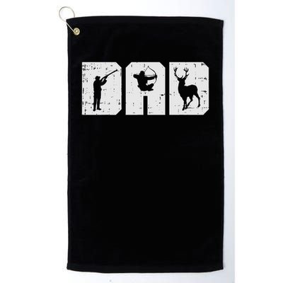 Dad Shooting Archery Deer Archer Bow Hunting Hunter Men Gift Golf Towel