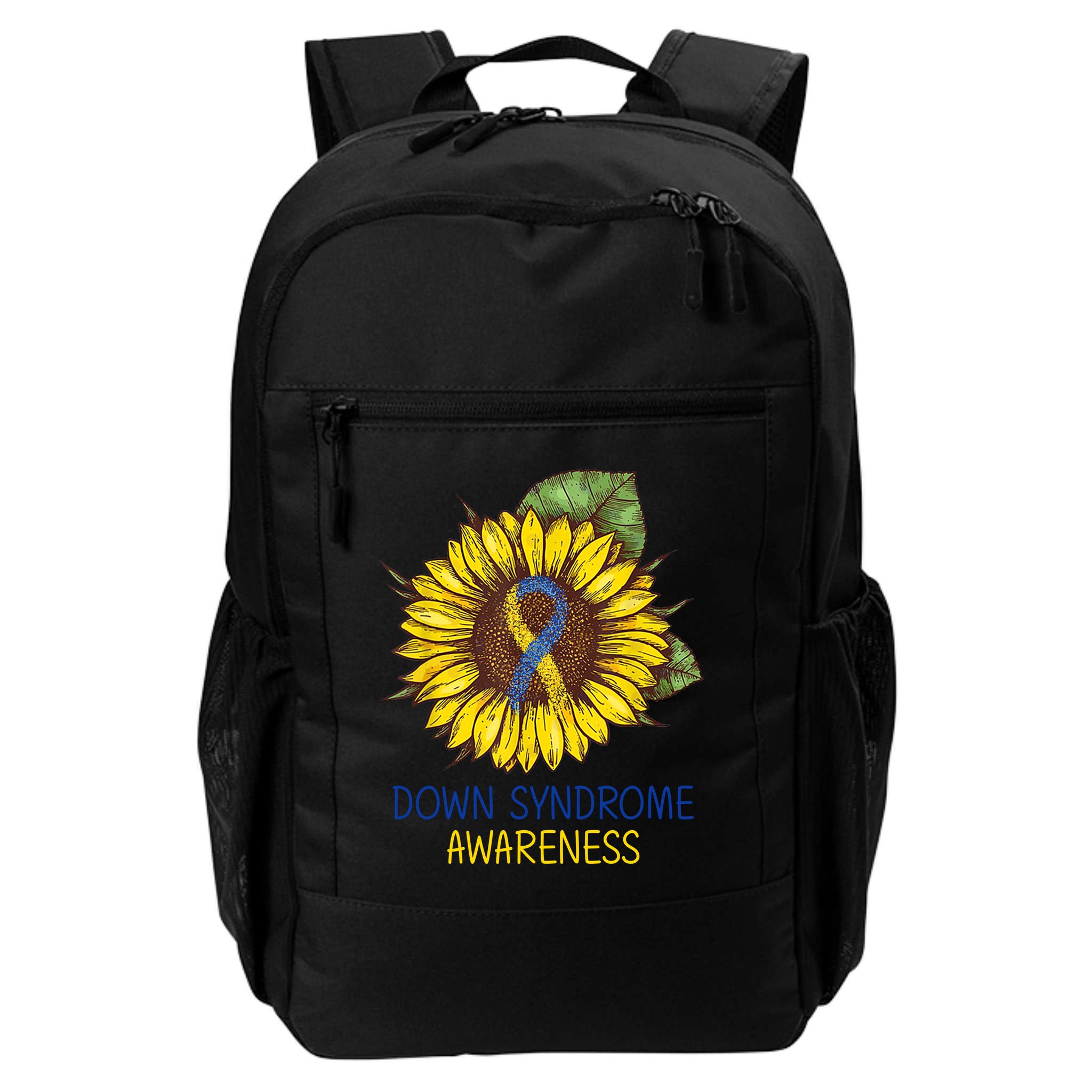Down Syndrome Awareness Sunflower Ribbon Backpack