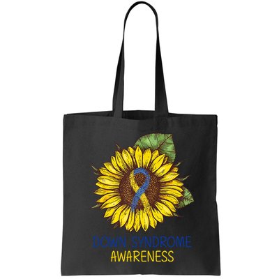 Down Syndrome Awareness Sunflower Ribbon Bag