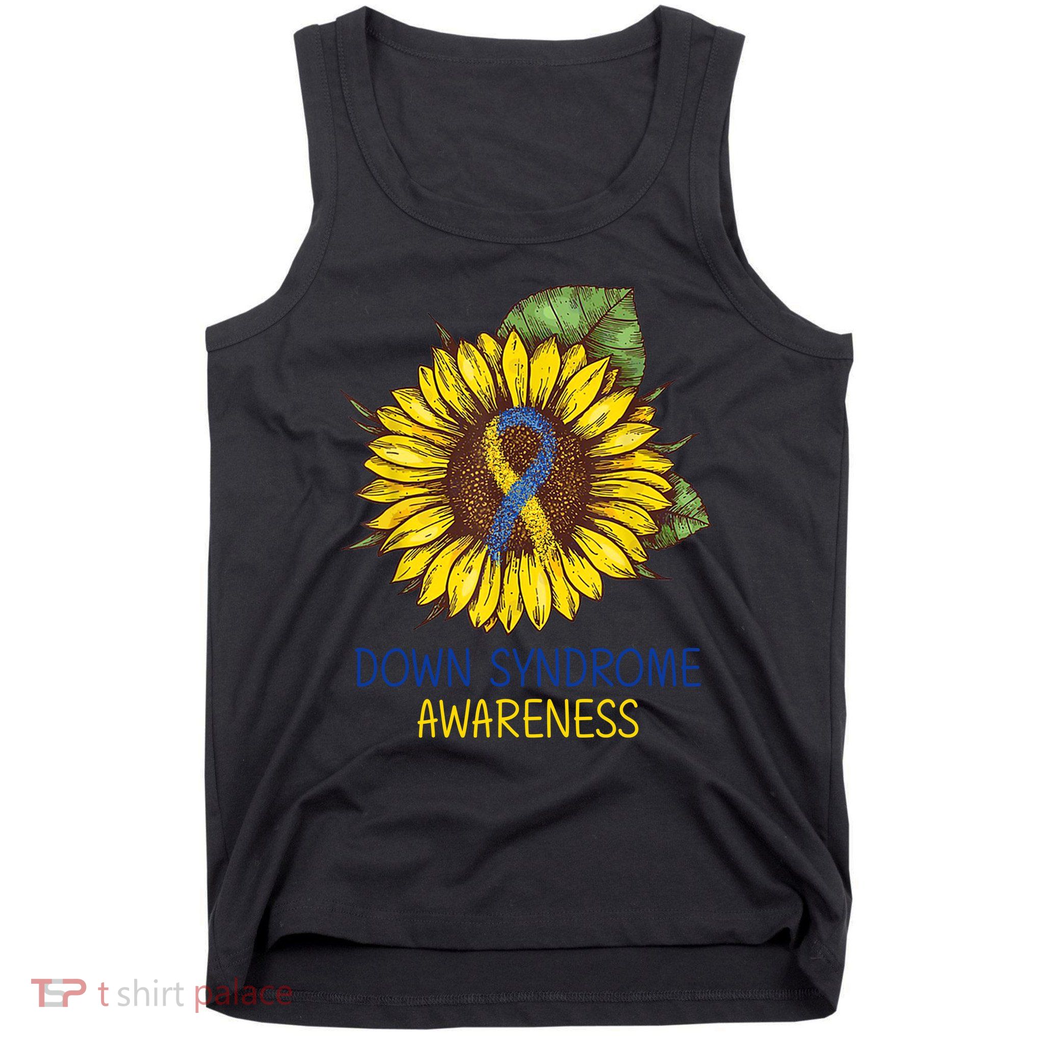 Down Syndrome Awareness Sunflower Ribbon Tank Top