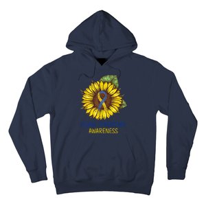 Down Syndrome Awareness Sunflower Ribbon Hoodie