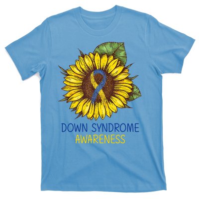 Down Syndrome Awareness Sunflower Ribbon T-Shirt