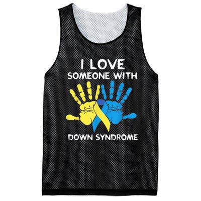 Down Syndrome Awareness  I Love Someone With Down Syndrome Mesh Reversible Basketball Jersey Tank