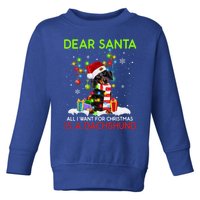 Dear Santa All I Want For Christmas Is A Dachshund Christmas Gift Toddler Sweatshirt