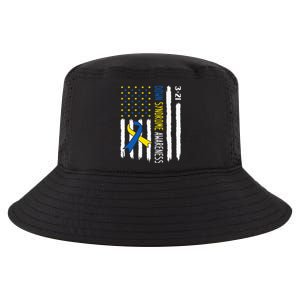 Down Syndrome Awareness Us Flag Trisomy 21 Cool Comfort Performance Bucket Hat