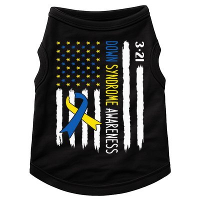 Down Syndrome Awareness Us Flag Trisomy 21 Doggie Tank