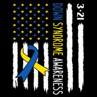 Down Syndrome Awareness Us Flag Trisomy 21 Cooling Performance Crew T-Shirt