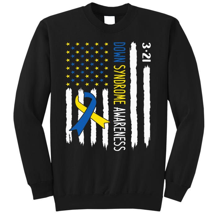 Down Syndrome Awareness Us Flag Trisomy 21 Sweatshirt