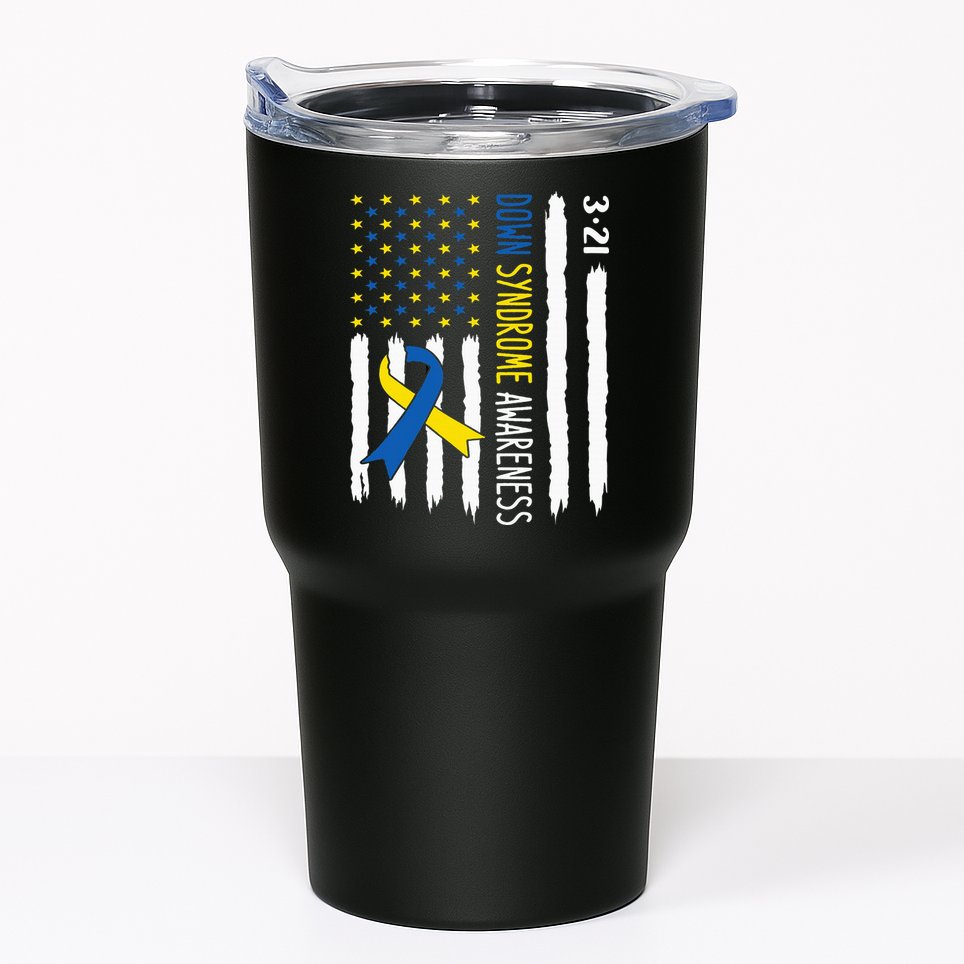 Down Syndrome Awareness Us Flag Trisomy 21 Tumbler
