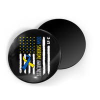 Down Syndrome Awareness Us Flag Trisomy 21 Magnet