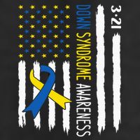 Down Syndrome Awareness Us Flag Trisomy 21 Golf Towel