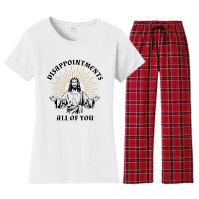 Disappointments Sarcastic All Of You Christian Jesus Women's Flannel Pajama Set