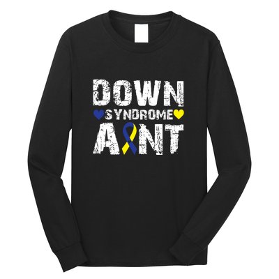 Down Syndrome Aunt Family Matching For Down Syndrome Awareness Gift Long Sleeve Shirt