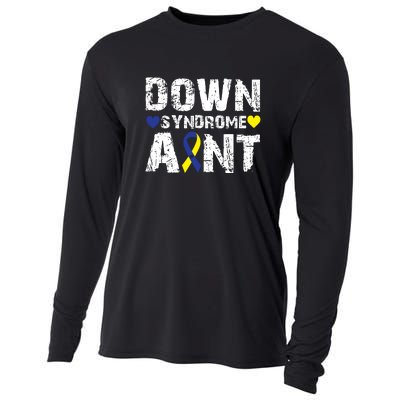 Down Syndrome Aunt Family Matching For Down Syndrome Awareness Gift Cooling Performance Long Sleeve Crew