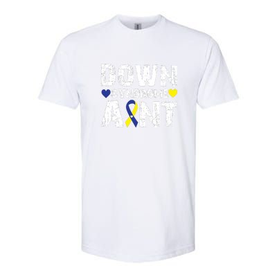 Down Syndrome Aunt Family Matching For Down Syndrome Awareness Gift Softstyle CVC T-Shirt