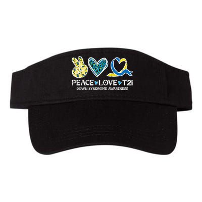 Down Syndrome Awareness Peace Love T21 WDSD Visor