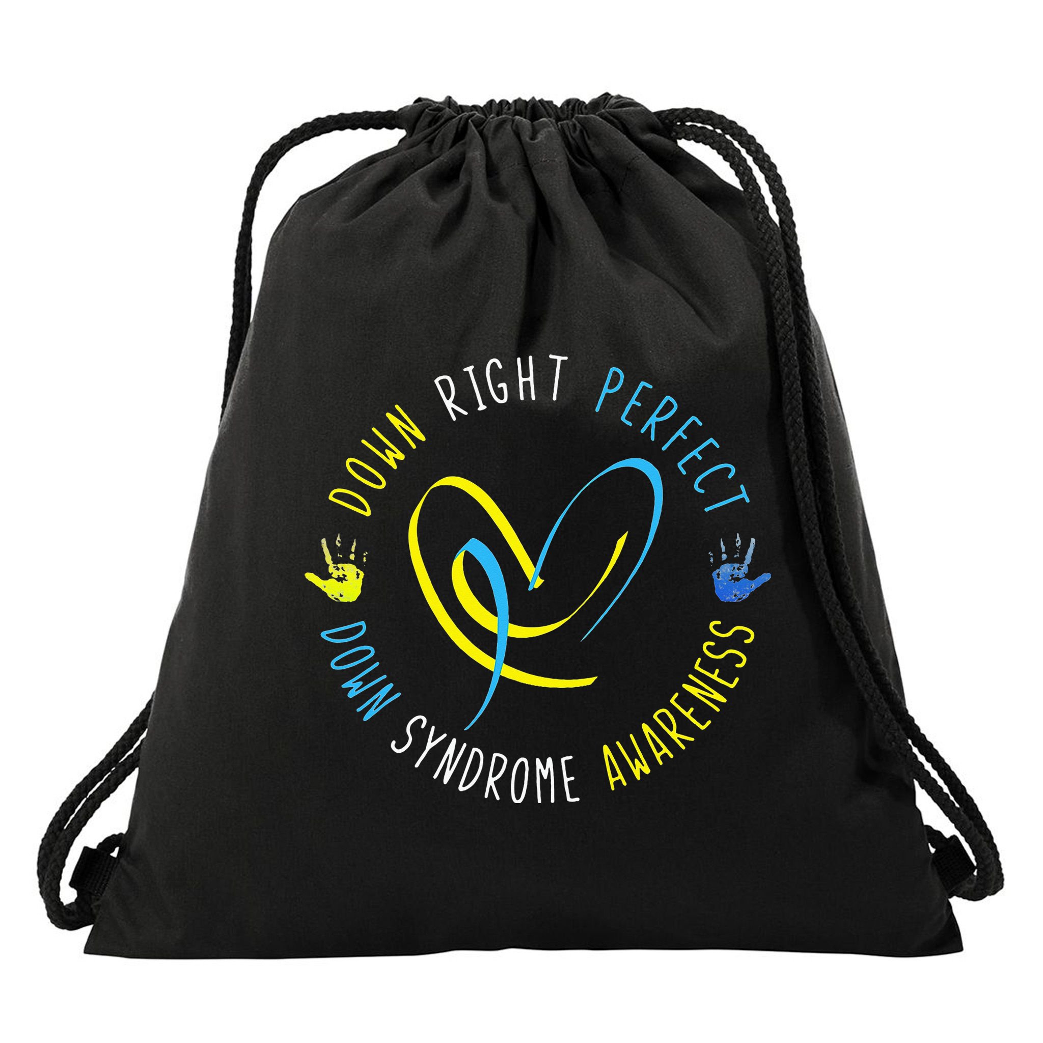Down Syndrome Awareness Day 21 March Down Right Perfect Drawstring Bag
