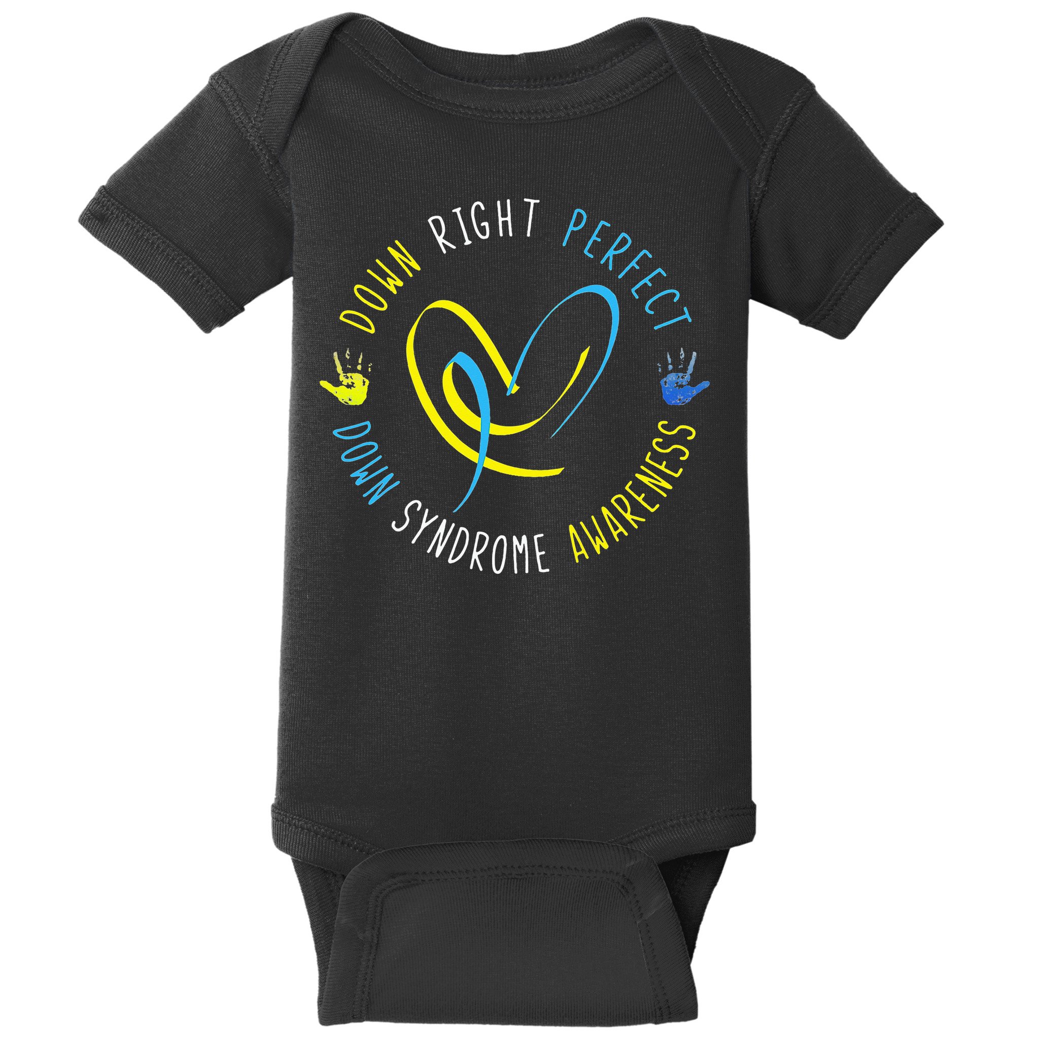 Down Syndrome Awareness Day 21 March Down Right Perfect Baby Bodysuit