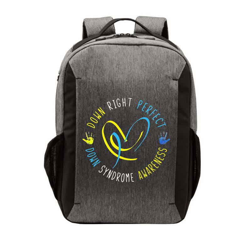 Down Syndrome Awareness Day 21 March Down Right Perfect Vector Backpack